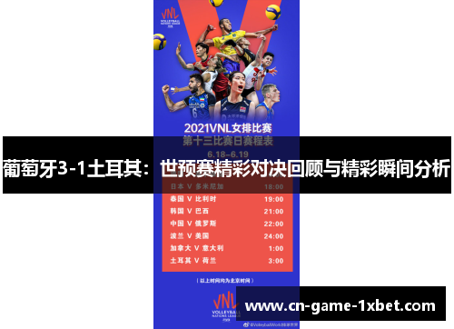 葡萄牙3-1土耳其：世预赛精彩对决回顾与精彩瞬间分析